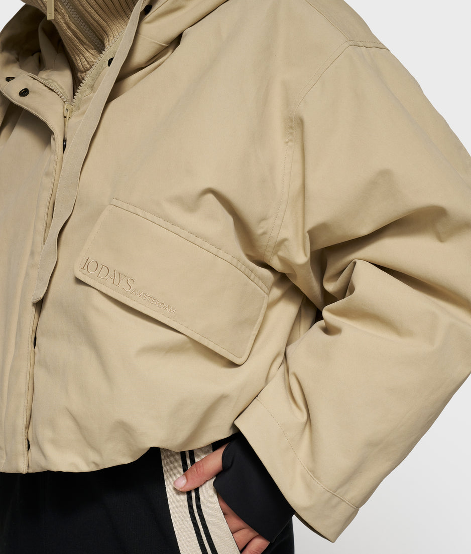 the queen parka | pure sand