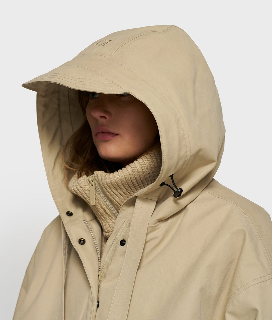 the queen parka | pure sand