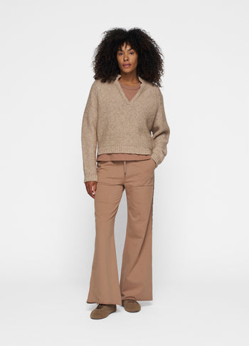 polo knit sweater | fudge