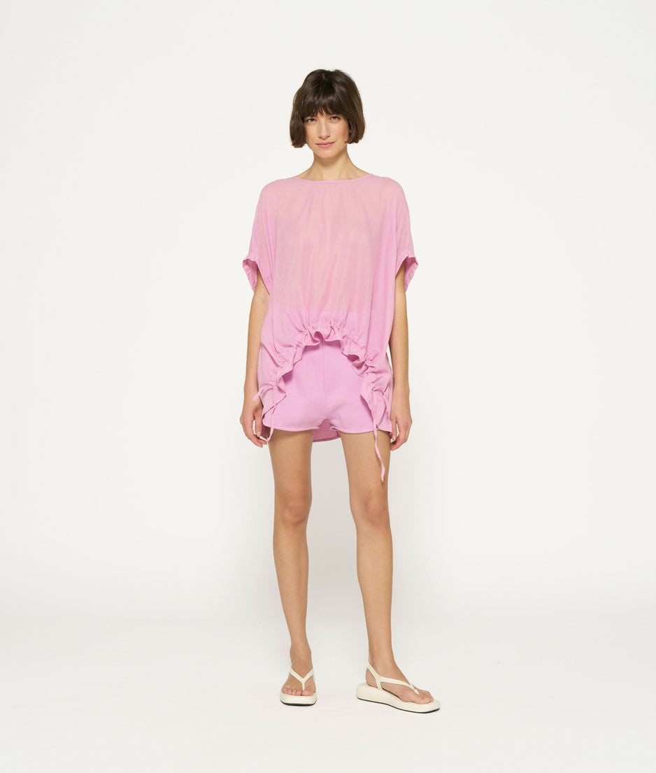 shortsleeve blouse | violet