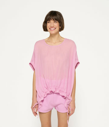 shortsleeve blouse | violet