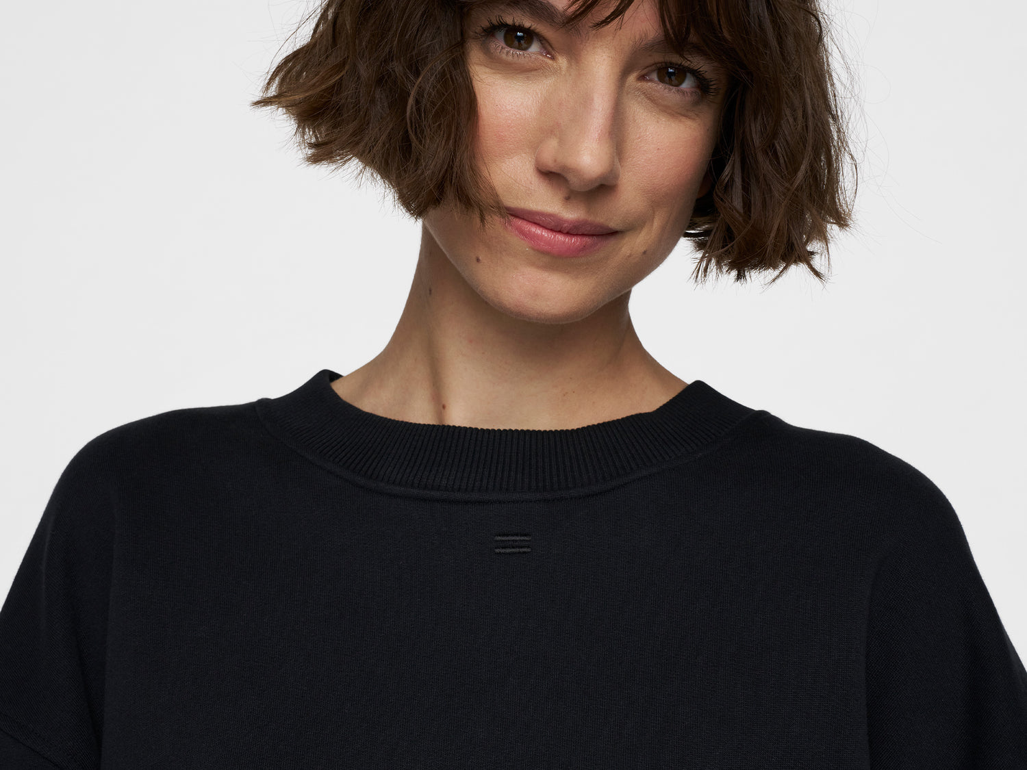 cropped sweater | black