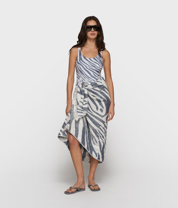 hamam towel zebra | light vanilla