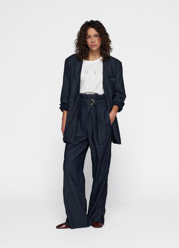 statement blazer | yale blue