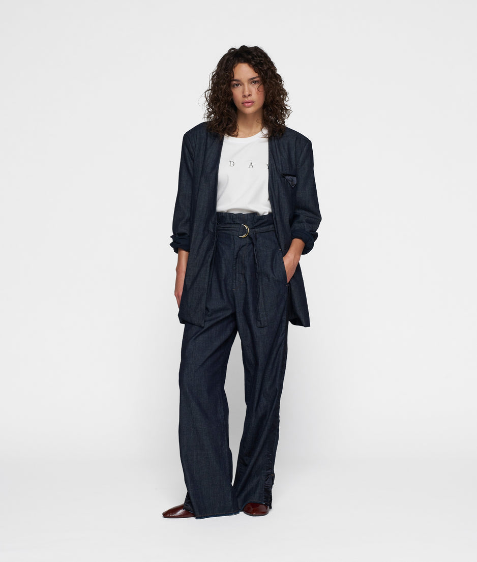statement blazer | yale blue