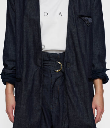 statement blazer | yale blue