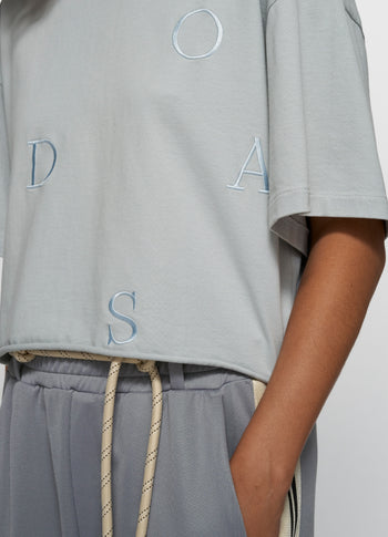 thick cotton tee 10DAYS | clean blue