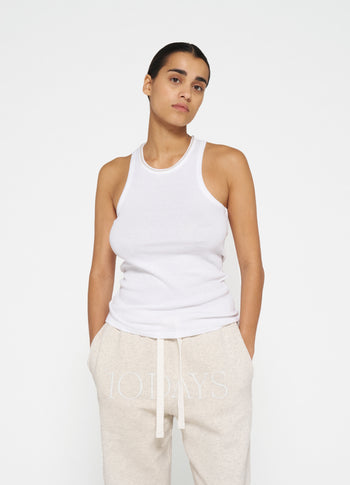 tank top pearl | white