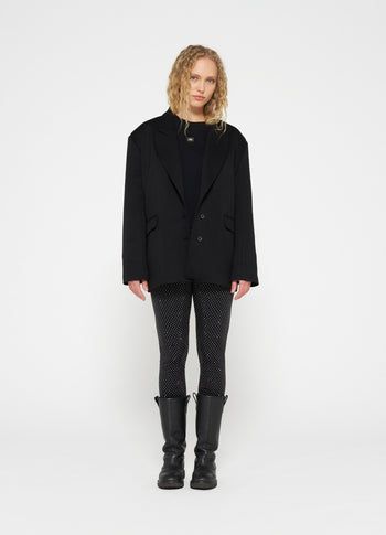 strass leggings | black