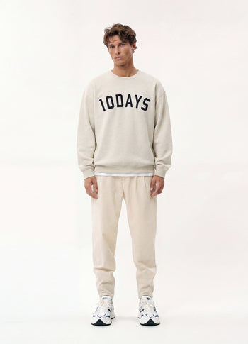 THE STATEMENT SWEATER | soft white melee