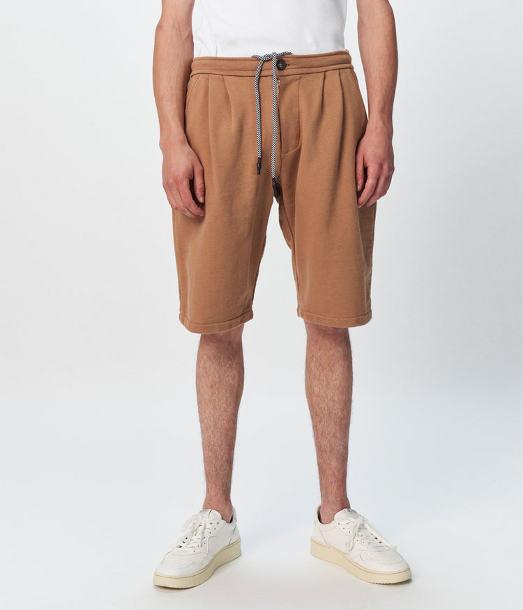 Robin fleece shorts | camel