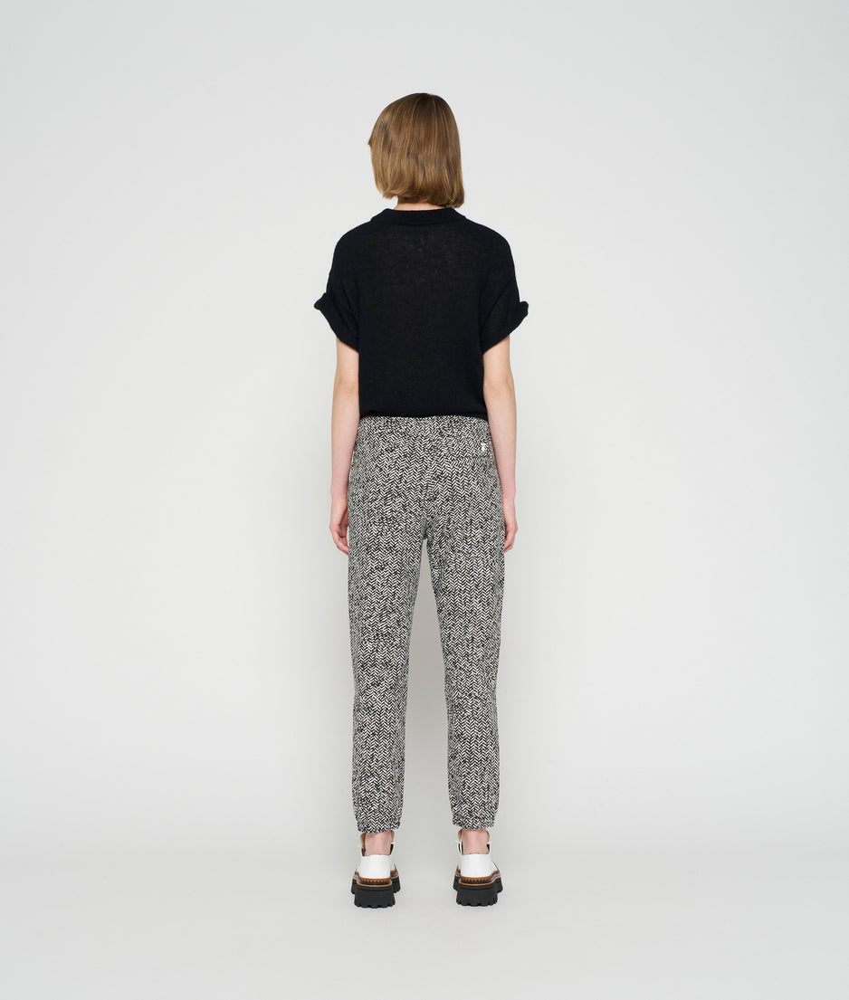 knitted tee | black