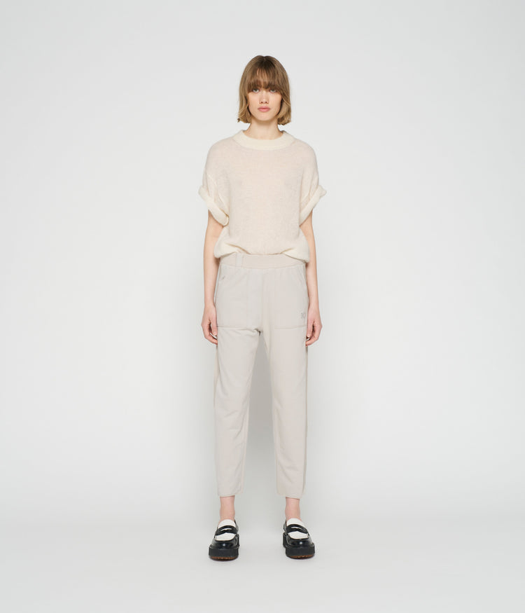side panel jogger | grey sky