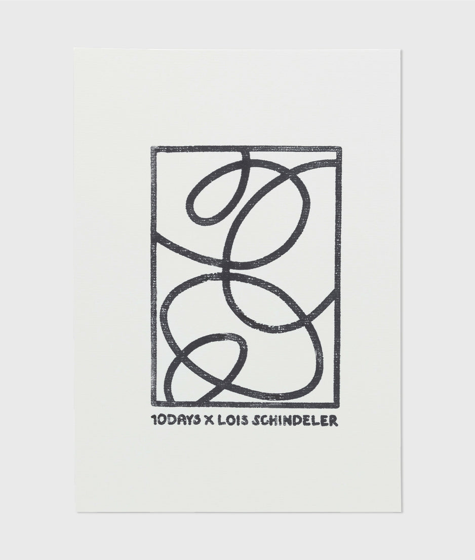 10DAYS x Lois Schindeler plaid asobi | black