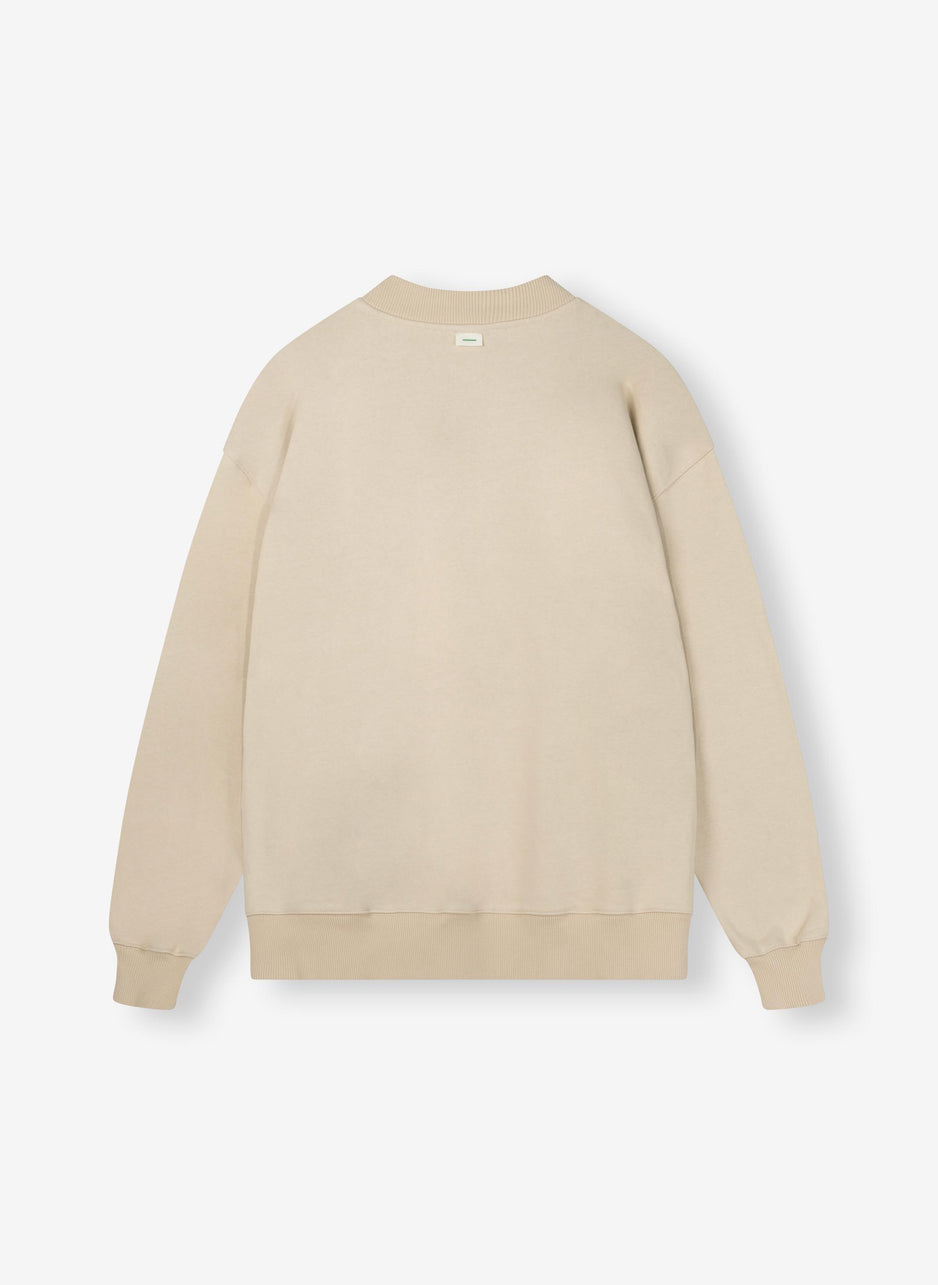 Oliver fleece sweater | oat