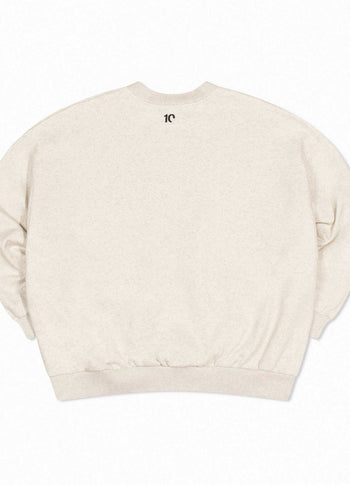 Blake fleece sweater | soft white melee